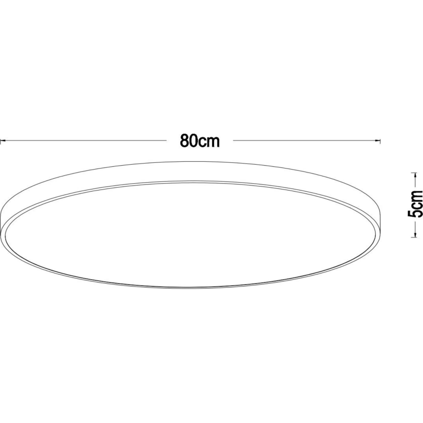 Lucide 79185/80/02 - LED Prigušiva stropna svjetiljka UNAR LED/80W/230V pr. 80 cm zlatna