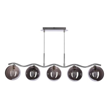 LUMOS luster na kablu 5xG9/20W/230V dimljeno crno