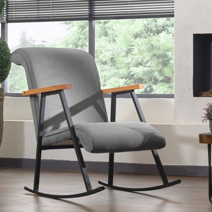LUNI ljuljaća fotelja siva