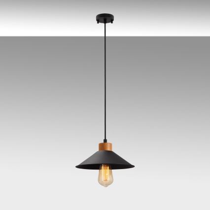 Lustar MANAVGAT 1xE27/40W/230V crni/smeđi
