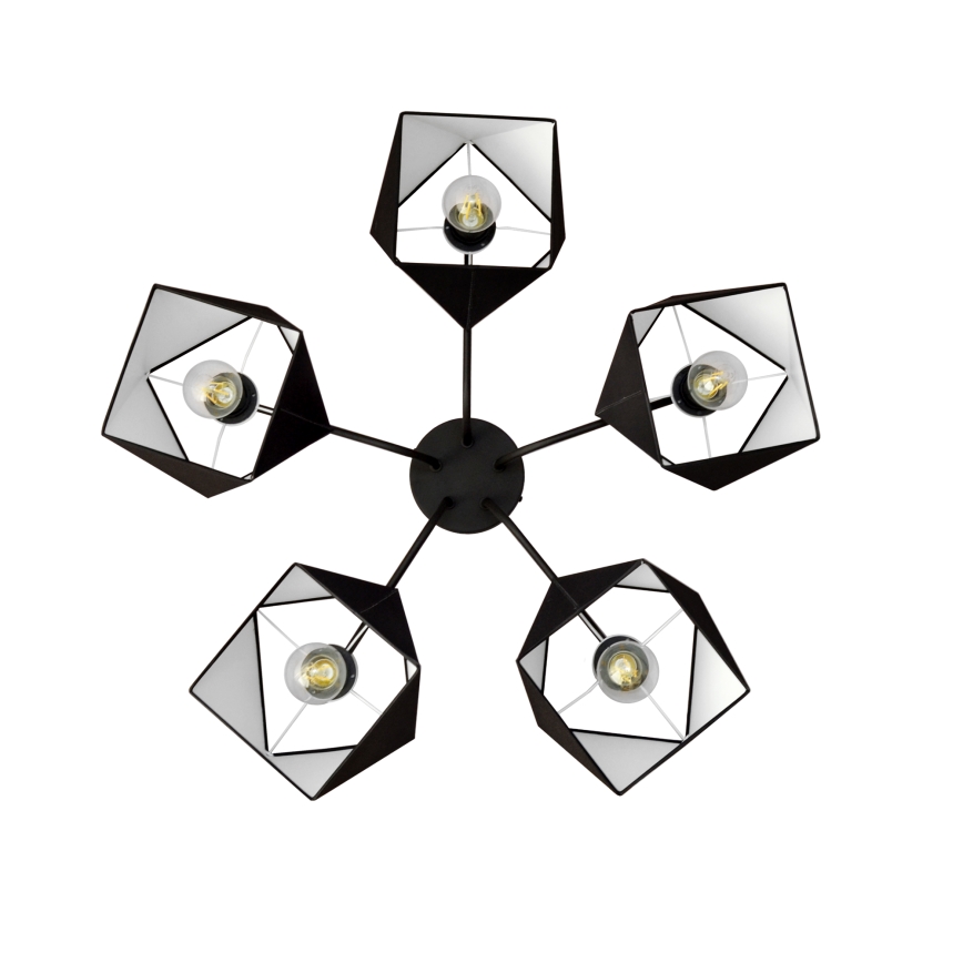 Luster ADAMANT 5xE27/15W/230V crna