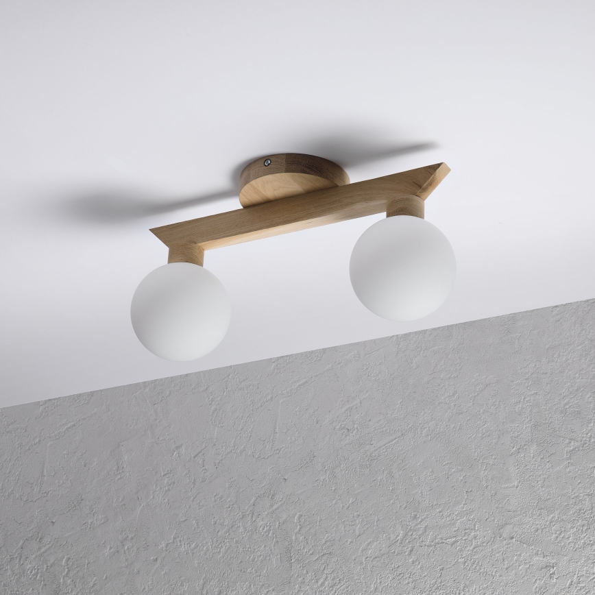 Luster ANTONIO za površinsku montažu 2xG9/5W/230V hrast/bijela