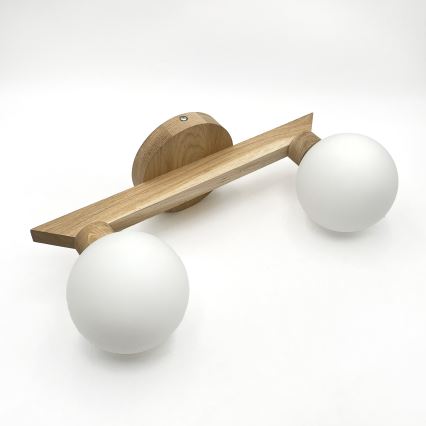 Luster ANTONIO za površinsku montažu 2xG9/5W/230V hrast/bijela