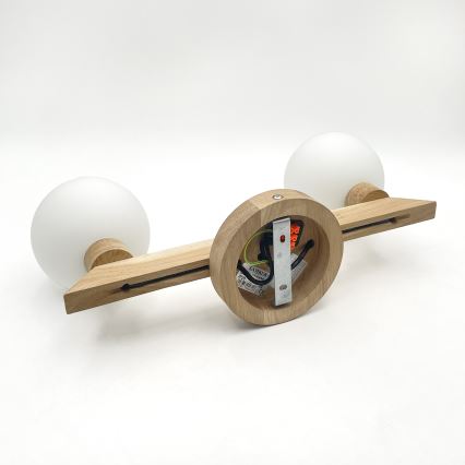 Luster ANTONIO za površinsku montažu 2xG9/5W/230V hrast/bijela