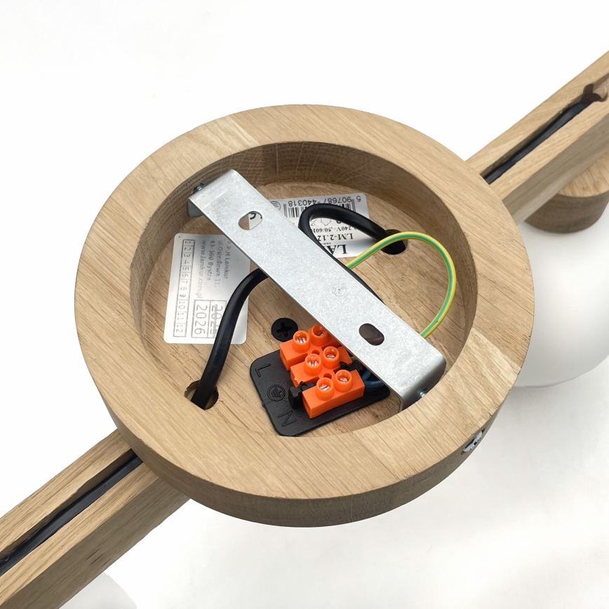 Luster ANTONIO za površinsku montažu 2xG9/5W/230V hrast/bijela