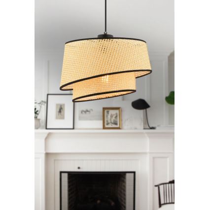 Luster BARETTE 1xE27/60W/230V bež/braun