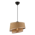Luster BARETTE 1xE27/60W/230V smeš ́braun/sijajni krom
