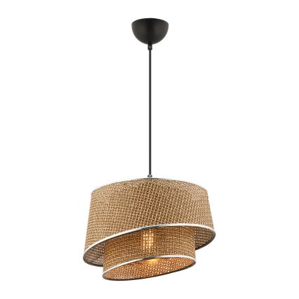 Luster BARETTE 1xE27/60W/230V smeš ́braun/sijajni krom