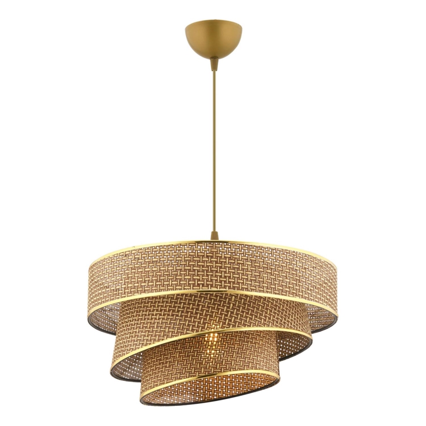 Luster COUPER 1xE27/60W/230V smeđa/zlatna