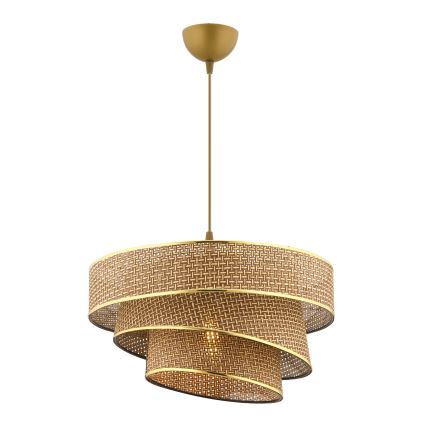 Luster COUPER 1xE27/60W/230V smeđa/zlatna
