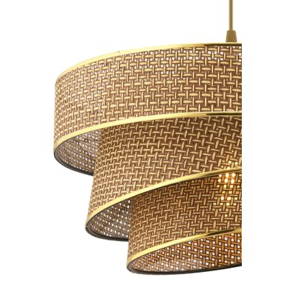 Luster COUPER 1xE27/60W/230V smeđa/zlatna