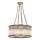 Luster CRYSTALLINE 8xE27/40W/230V brončani
