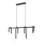 Luster DELORI na sajli 8xG9/28W/230V, crni