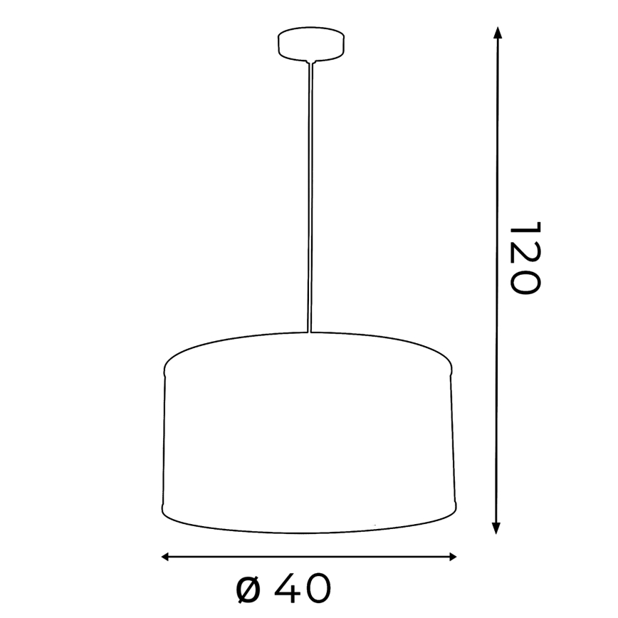 Luster FELIX 1xE27/60W/230V crna