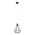 Luster KARO 1xE27/15W/230V crna