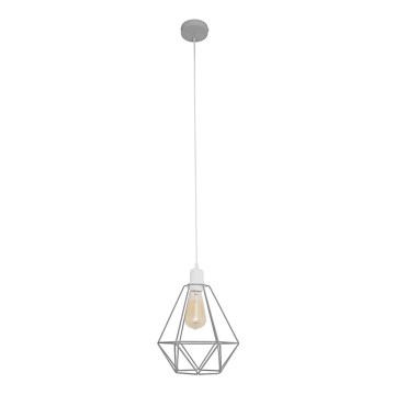 Luster KARO 1xE27/15W/230V siva
