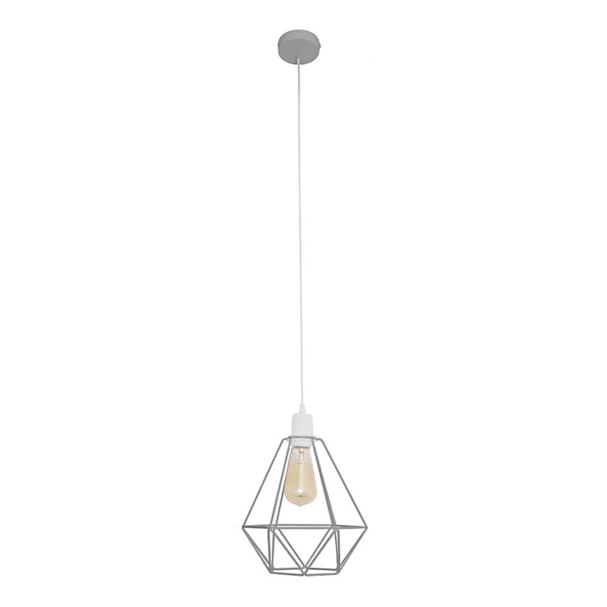 Luster KARO 1xE27/15W/230V siva