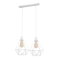 Luster KARO 2xE27/15W/230V bijela