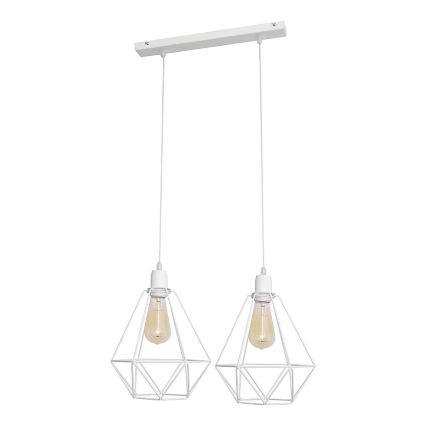 Luster KARO 2xE27/15W/230V bijela