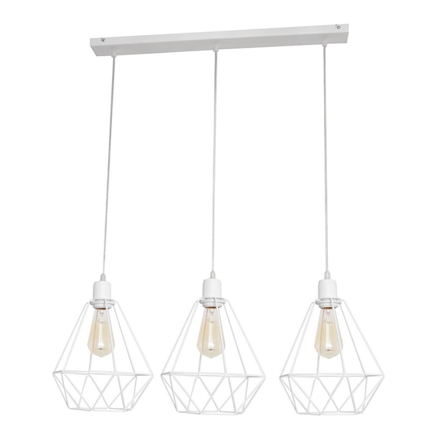 Luster KARO 3xE27/15W/230V bijela