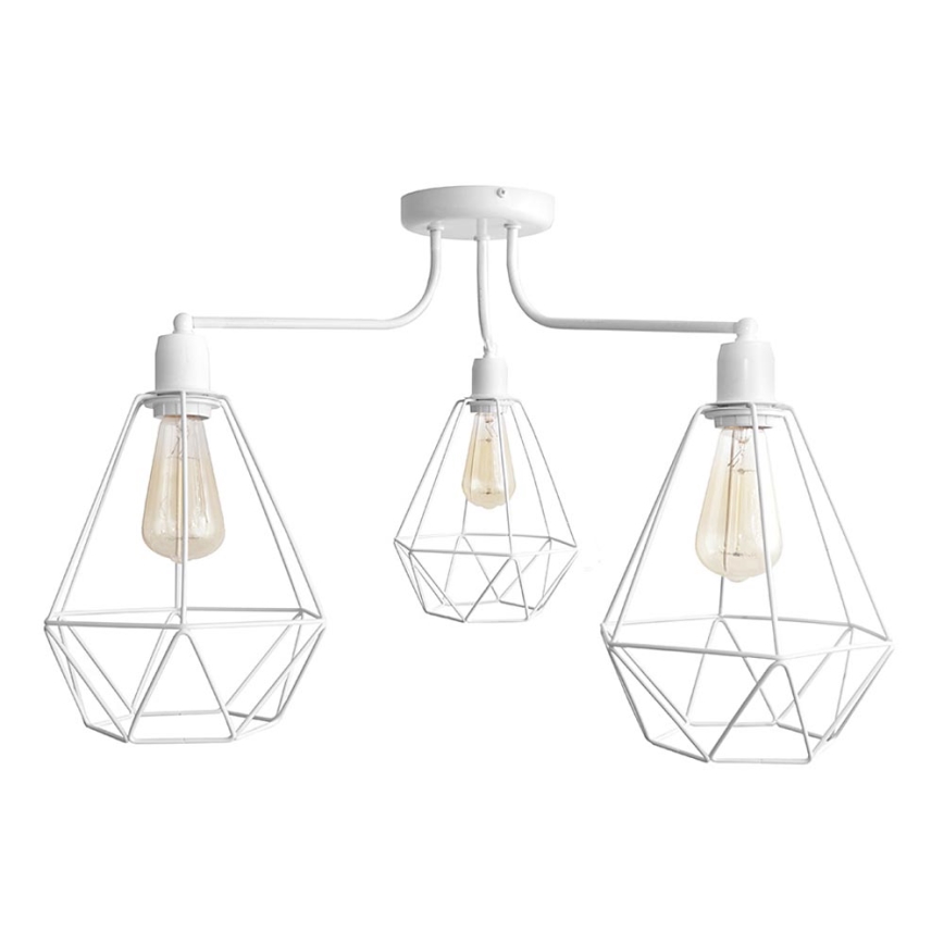 Luster KARO 3xE27/15W/230V bijela