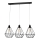 Luster KARO 3xE27/15W/230V crna