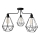 Luster KARO 3xE27/15W/230V crna