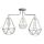 Luster KARO 3xE27/15W/230V siva