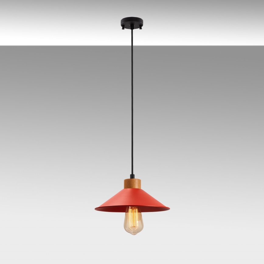 Luster MANAVGAT 1xE27/40W/230V crvena/smeđa