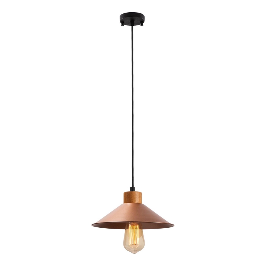 Luster MANAVGAT 1xE27/40W/230V mjeden/smeđi