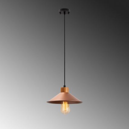 Luster MANAVGAT 1xE27/40W/230V mjeden/smeđi