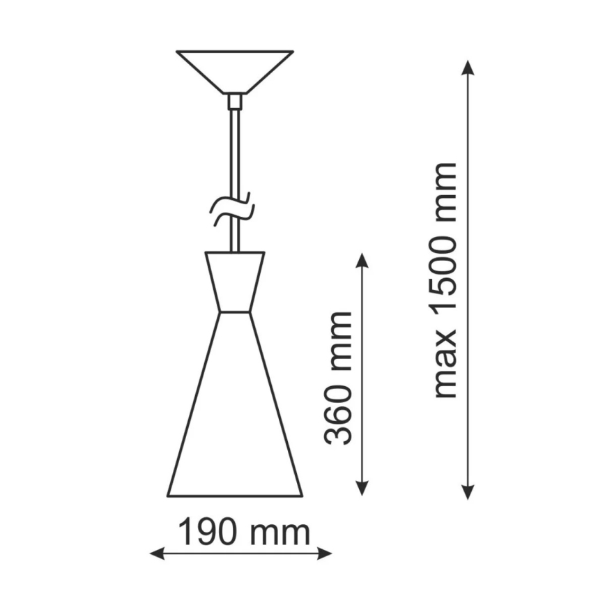 Luster MODERN 1C 1xE27/20W/230V