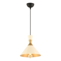 Luster MONZA s ovjesom 1xE27/40W/230V promjer 25 cm kremasti/zlatni