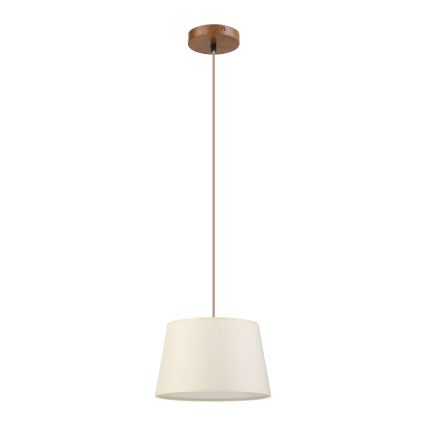Luster na kabelu AIDA 1xE27/15W/230V prom. 25 cm hrast/krem