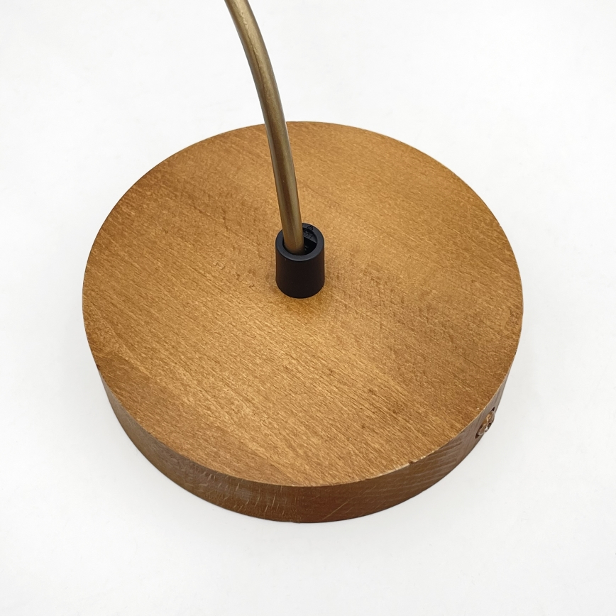 Luster na kabelu AIDA 1xE27/60W/230V promjer 25 cm hrast/smeđa/bijela