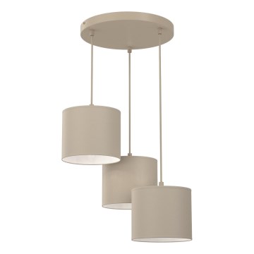 Luster na kabelu ARDEN 3xE27/15W/230V Ø 30 cm bež