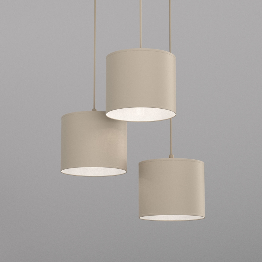 Luster na kabelu ARDEN 3xE27/15W/230V Ø 30 cm bež