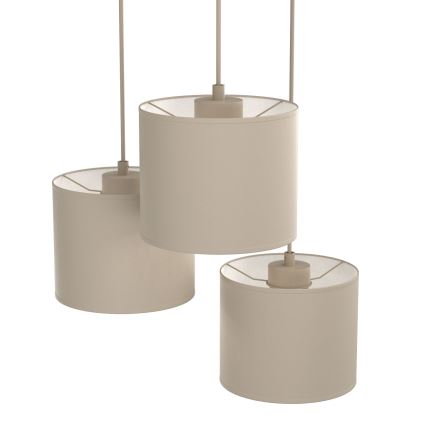 Luster na kabelu ARDEN 3xE27/15W/230V Ø 30 cm bež