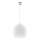 Luster na kabelu BALL 1xE27/15W/230V Ø 30 cm bijela/sjajni krom
