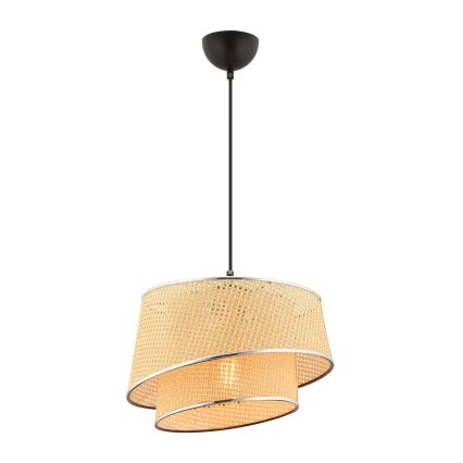 Luster na kabelu BARETTE 1xE27/60W/230V bež/bijeli krom