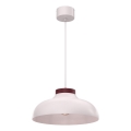 Luster na kabelu BASCA 1xE27/15W/230V krem/burgundija