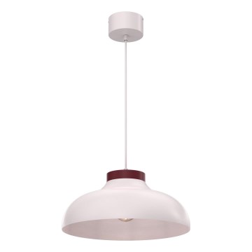 Luster na kabelu BASCA 1xE27/15W/230V krem/burgundija