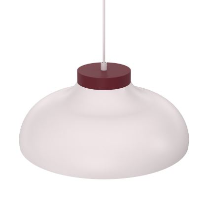 Luster na kabelu BASCA 1xE27/15W/230V krem/burgundija