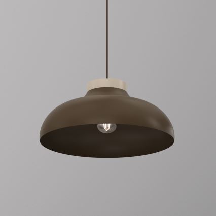 Luster na kabelu BASCA 1xE27/15W/230V smeđa/bež