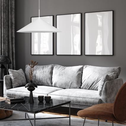 Luster na kabelu CAPITAL 1xGX53/15W/230V Ø 60 cm bijeli