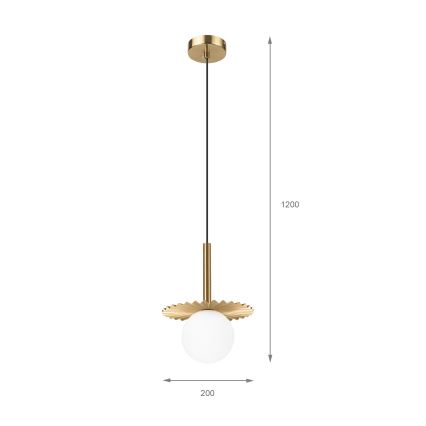 Luster na kabelu CHITA 1xG9/5W/230V zlatna