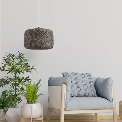 Luster na kabelu CLEA 1xE27/20W/230V Ø 30 cm antracit