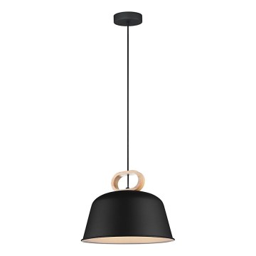 Luster na kabelu CLIP 1xE27/40W/230V crni/smeđi