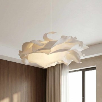 Luster na kabelu CLOUDY 1xE27/40W/230V bijela