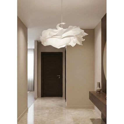 Luster na kabelu CLOUDY 1xE27/40W/230V bijela